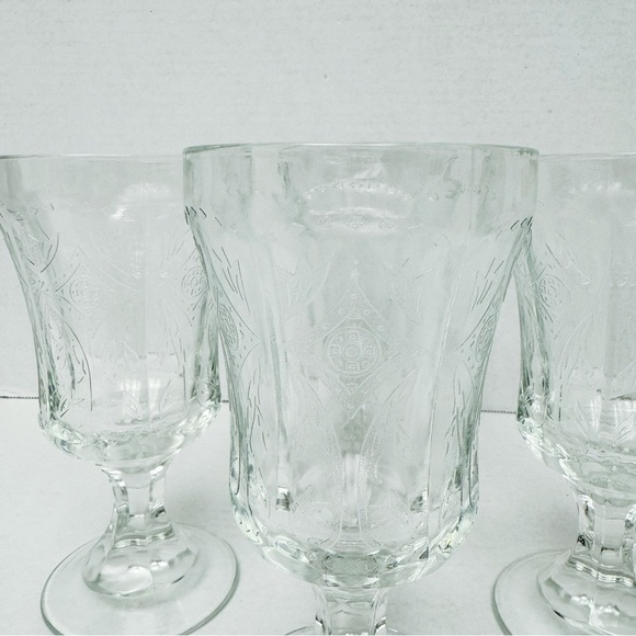 Indiana Glass - Clear Madrid Goblets Set of 4 - Picture 3 of 5